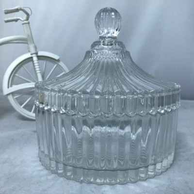 Glassware candy pot glass jar