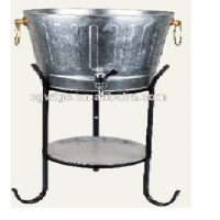 HOT-SALE big standing metal galvanized ice bucket