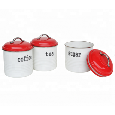 TCS-RW05 Tea coffee sugar sets with lid seal pot, storage cans