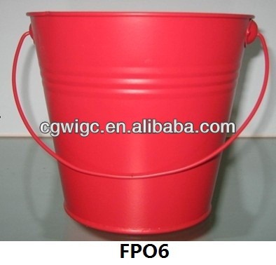 HOT-SALE red metal bucket