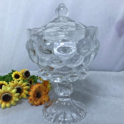 Glassware Candy pot glass candy jar