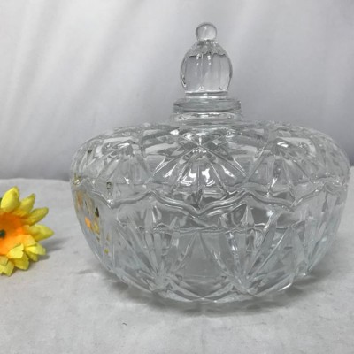 Glass candy pot