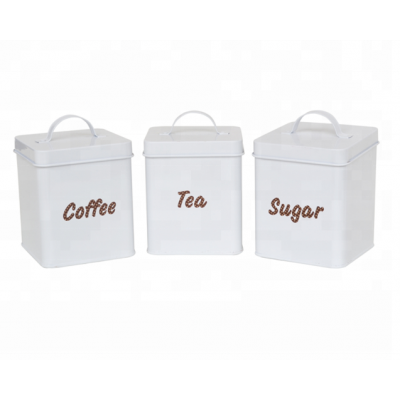 TCS-WH03 Tea coffee sugar sets with lid seal pot, storage cans