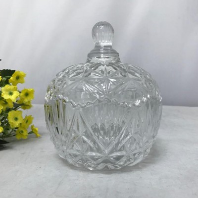 Glassware candy pot glass jar