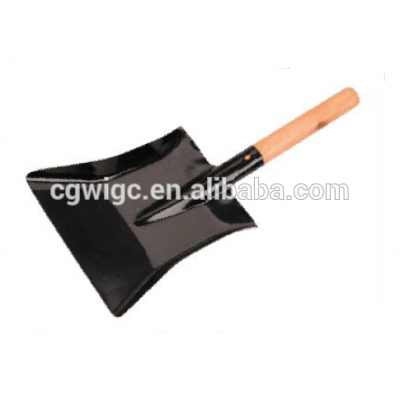 wood handle fireplace metal shovel