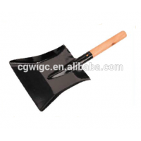 wood handle fireplace metal shovel