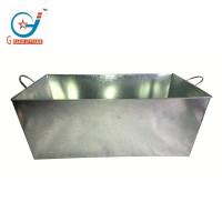 70cm galvanized iron rectangular barrel Ice Bucket Galvanized iron beer ice bucket with bottle opener