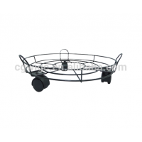 garden metal flower plant roller pot stand with wheels